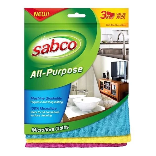 SABCO All Purpose Microfibre Cloths